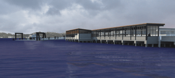 Rendering 2016 future Water Taxi facility at Colman Dock