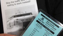 Water Taxi winter schedule brochure and laminated schedule