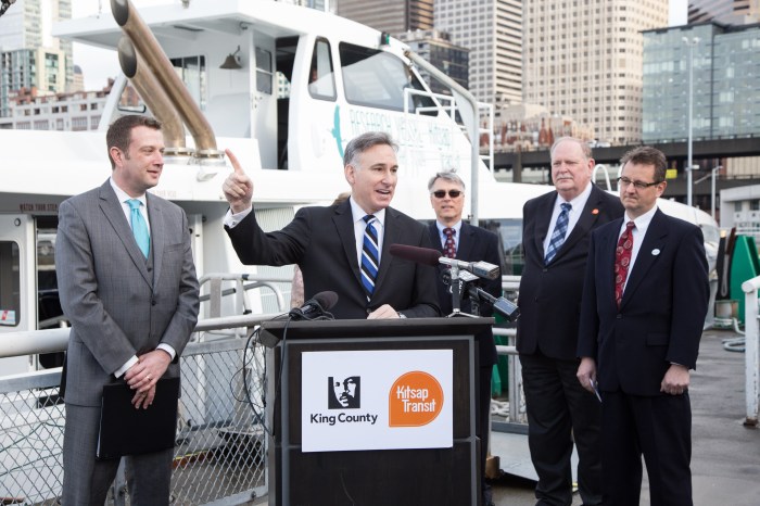 King County Water Taxi and Kitsap Transit are working together to launch passneger-only ferry service between downtown Seattle and the Kitsap Peninsula.