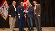 Ron Panzero, Operations and Maintenance Manager, receives the Roger Murphy National Marine Safety Award at the Passenger Vessel Association's Annual Conference on Tuesday, Jan. 31, 2017 in Seattle.