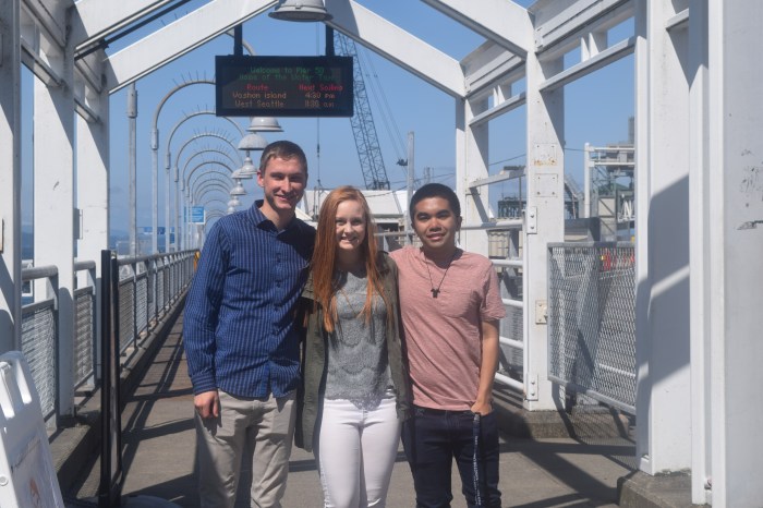 Our summer interns, from left to right: Alex Blough, Madeline Neubert and Alfred Fuentes