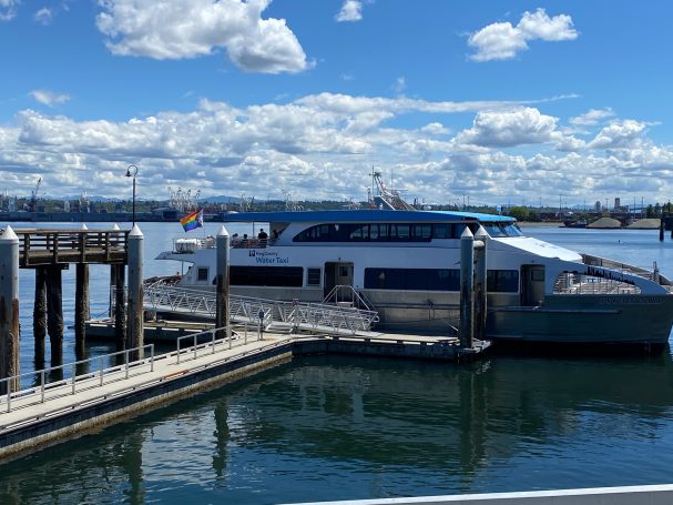 Water Taxi docked at Seacrest Dock in West Seattle