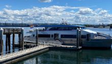 Water Taxi docked at Seacrest Dock in West Seattle